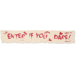 Decorations - Banners, Flags & Streamers Enter If You Dare! Fabric Banner 30cm x 182.88cm Each