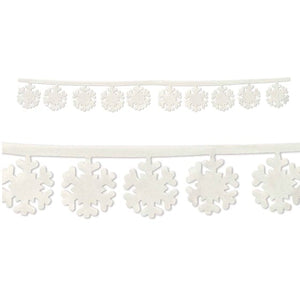 Decorations - Banners, Flags & Streamers Fabric Snowflake Garland 119cm 2pk