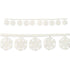 Fabric Snowflake Garland 119cm 2pk