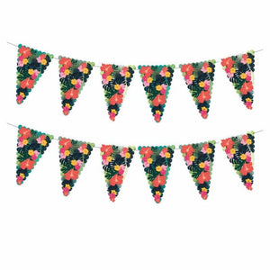 Decorations - Banners, Flags & Streamers Flamingo Floral Bunting 6m Each