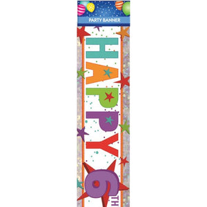 Decorations - Banners, Flags & Streamers Happy 6th Birthday Banner Each