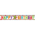 Happy 7th Birthday Multi-Coloured Holographic Banner 2.7m Each