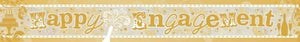 Decorations - Banners, Flags & Streamers Happy Engagement Holographic Banner 2.7m Each