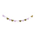Hearts Cardboard & Foil Garland 11cm x 8cm x 2m Each