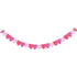 Hearts Pinks Tissue Paper Banner 17cm x 3m Each