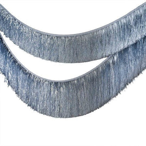 Decorations - Banners, Flags & Streamers Merry & Bright Silver Tinsel Garland Decoration 2m Each