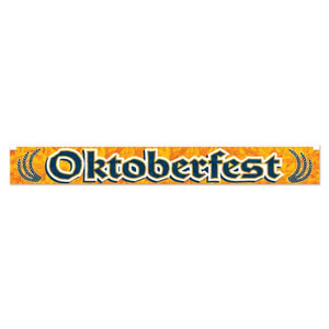 Decorations - Banners, Flags & Streamers Metallic Oktoberfest Fringe Banner 19cm x 152.4cm Each