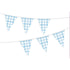 Pastel Blue Gingham Paper Bunting Each