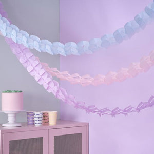 Decorations - Banners, Flags & Streamers Pastel Wave Honeycomb Garlands 2.8m 3pk