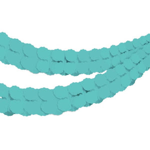 Decorations - Banners, Flags & Streamers Robin's Egg Blue Tissue Paper Garland FSC 4m Each