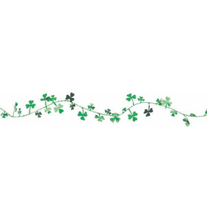 Decorations - Banners, Flags & Streamers Shamrocks Wire Garland Decoration 3.65m Each