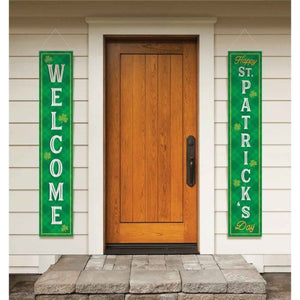 Decorations - Banners, Flags & Streamers St Patrick's Day Door Banner 1.8m x 36cm 2pk