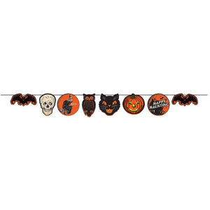 Decorations - Banners, Flags & Streamers Vintage Halloween Haunting Banner 183cm Each