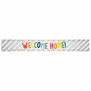 Decorations - Banners, Flags & Streamers Welcome Home Multi-Coloured Foil Banner 2.7m Each