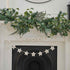 White Christmas Felt White Star Merry Christmas Bunting 1.5m Each