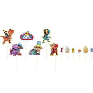 Decorations - Cake Decorations - Toppers & Banners Dino Ranch Cake Topper Kit 12 pieces