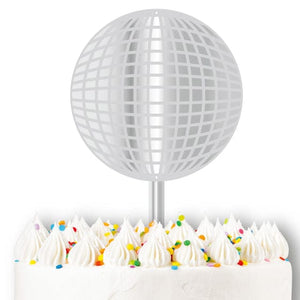 Decorations - Cake Decorations - Toppers & Banners Disco Ball 2D Acrylic Cake Topper Each
