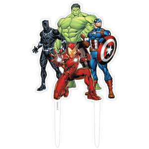 Marvel Avengers Powers Unite Acrylic Cake Topper 10cm x 17cm Each