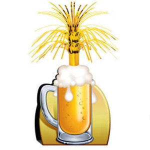 Decorations - Centerpiece & Confetti Beer Mug Centrepiece 38cm Each