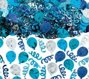 Decorations - Centerpiece & Confetti Blue Party Balloons Confetti 70g