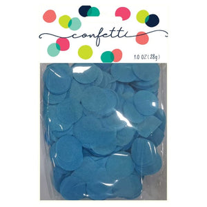 Decorations - Centerpiece & Confetti Caribbean Blue Tissue Paper Confetti Circles 2cm 28g