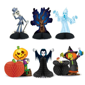 Decorations - Centerpiece & Confetti Halloween Character Centrepiece 6pk