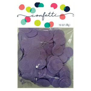 Decorations - Centerpiece & Confetti Lavender Tissue Paper Confetti Circles 2cm 28g