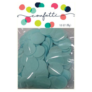 Decorations - Centerpiece & Confetti Light Blue Tissue Paper Confetti Circles 2cm 28g