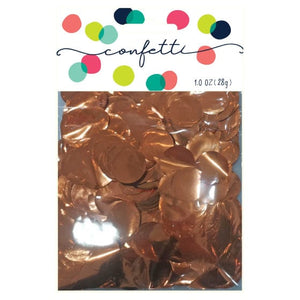 Decorations - Centerpiece & Confetti Metallic Orange Foil Confetti Circles 2cm 28g