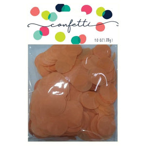 Decorations - Centerpiece & Confetti Orange Tissue Paper Confetti Circles 2cm 28g