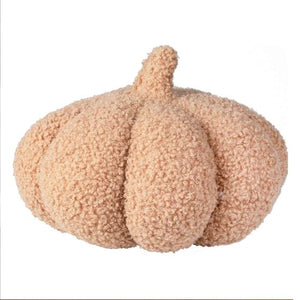 Decorations - Centerpiece & Confetti Pumpkin Spice Medium Orange Boucle Pumpkin Decoration 20cm Each