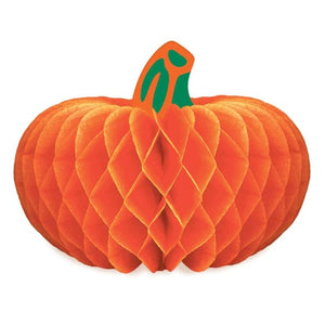 Decorations - Centerpiece & Confetti Pumpkins Honeycomb Centrepiece 12cm 4pk