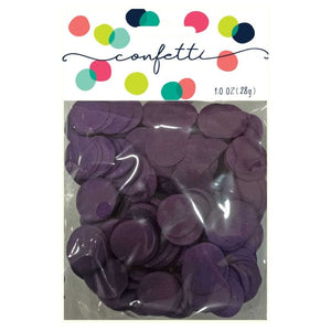 Decorations - Centerpiece & Confetti Purple Tissue Paper Confetti Circles 2cm 28g