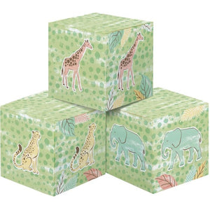 Decorations - Centerpiece & Confetti Safari Baby Blocks Centrepiece 3pk