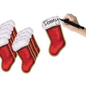 Decorations - Cutouts Christmas Stockings Cutouts 19cm 10pk