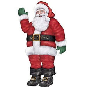 Decorations - Cutouts Jointed Santa 168cm Each