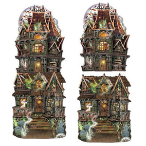 Decorations - Cutouts Jumbo Haunted House Cutouts 2pk