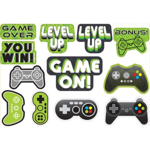 Decorations - Cutouts Level Up Gaming 12 Cutouts Value Pack