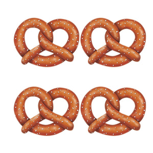 Decorations - Cutouts Pretzel Cardboard Cutouts 4pk