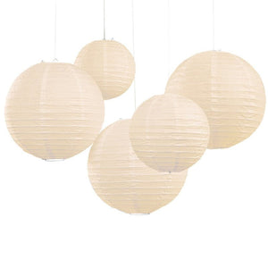 Decorations - Decorative Fans, Pom Poms & Lanterns Boho Wedding Paper Lanterns 5pk