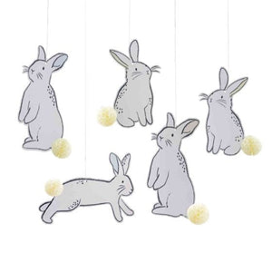 Decorations - Decorative Fans, Pom Poms & Lanterns Hop Hop Hooray Honeycomb Hanging Decoration 5pk