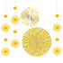 Sweet Daisy Hanging Decorations 5pk