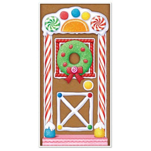 Decorations - Door Covers & Curtains Gingerbread House Door Cover 13cm x 76cm Each