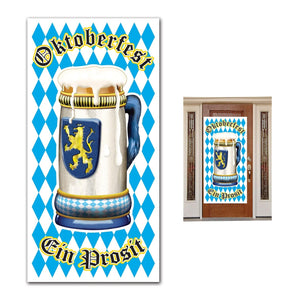 Decorations - Door Covers & Curtains Oktoberfest Plastic Door Cover 76cm x 152cm