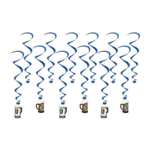 Decorations - Hanging Swirls Oktoberfest Whirls 12pk
