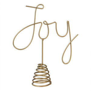 Decorations - Props Cosy Copper Joy Tree Topper 21cm x 16cm Each