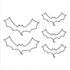Deadly Soiree Black Wire Bat Cake Decorations 5pk