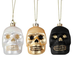 Decorations - Props Deadly Soiree Skull Tree Decorations 8cm x 8.5cm 3pk