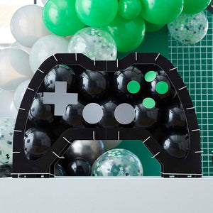 Decorations - Props Game Controller Shaped Balloon Mosaic with Balloons & Customisable Buttons 79pk