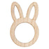 Hey Bunny Wooden Bunny Napkin Rings 6pk